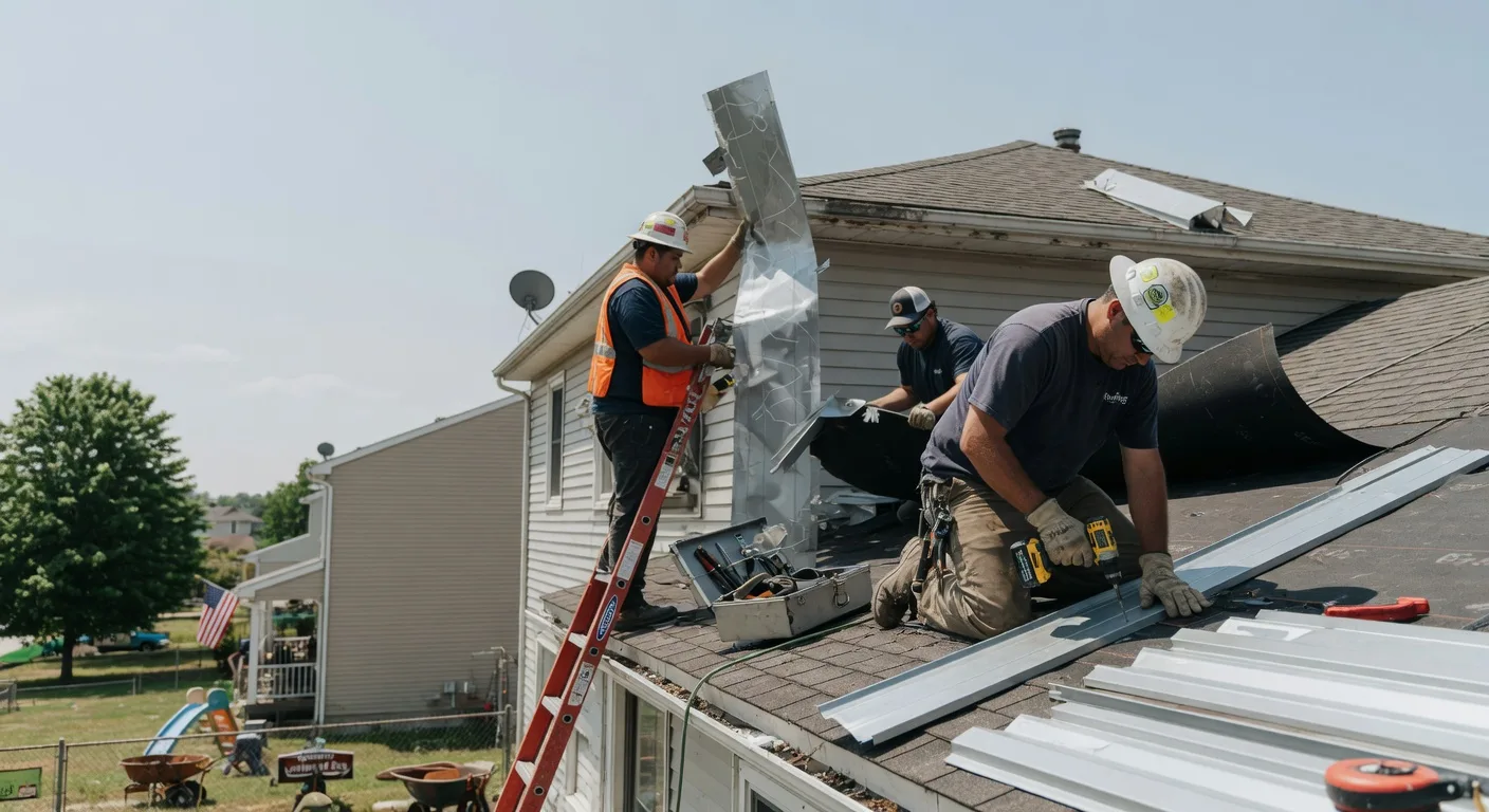 Storm Damage Metal Roof Repair in Hamersville, OH
